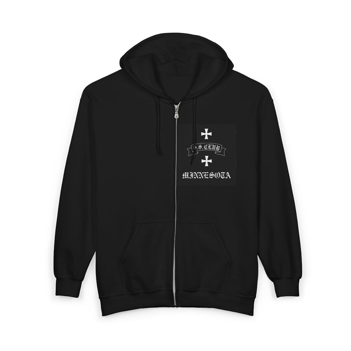 Crossed Zip Hoodie