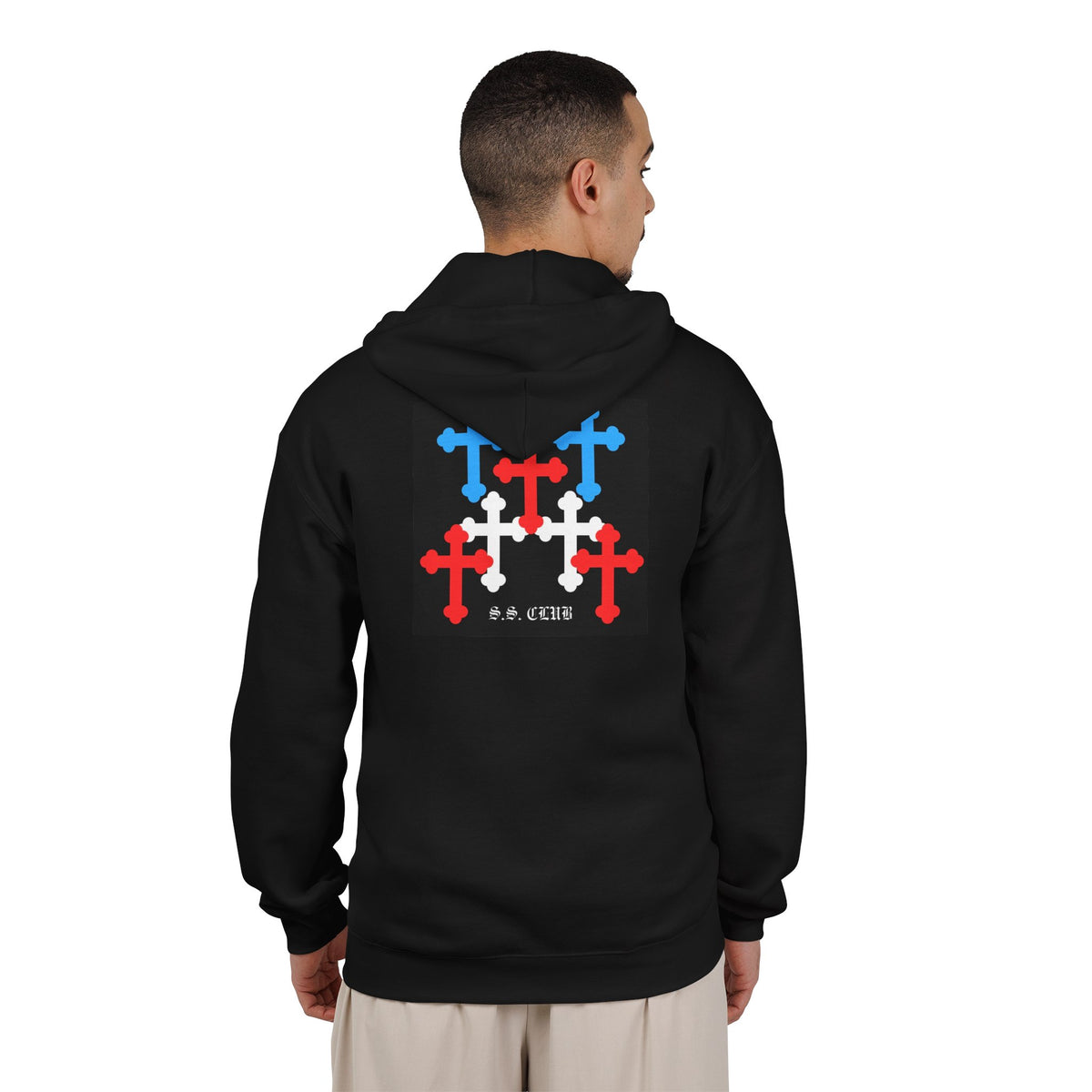 Crossed Zip Hoodie
